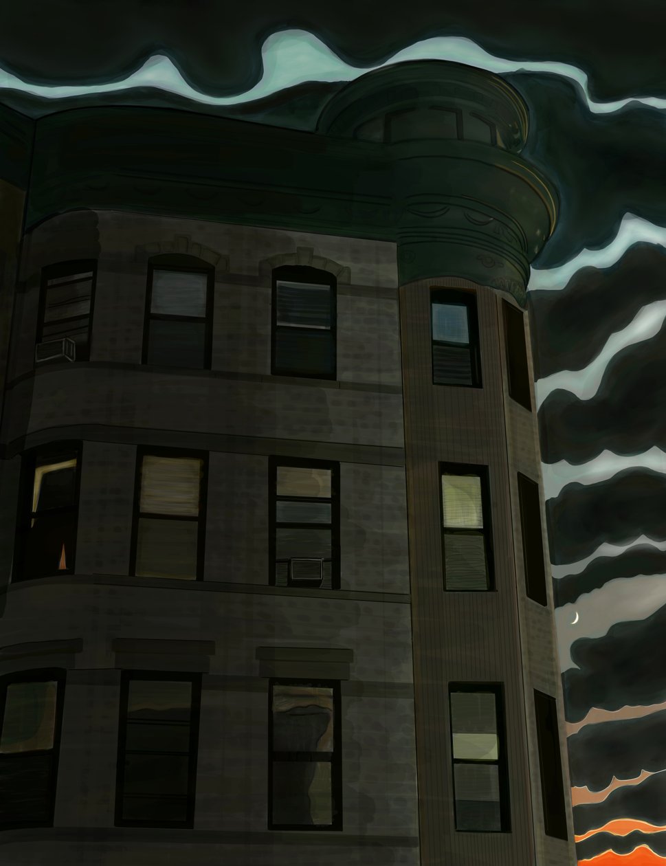 13th Street vid 7th Avenue, Brooklyn (digital konst) av Evan Sklar