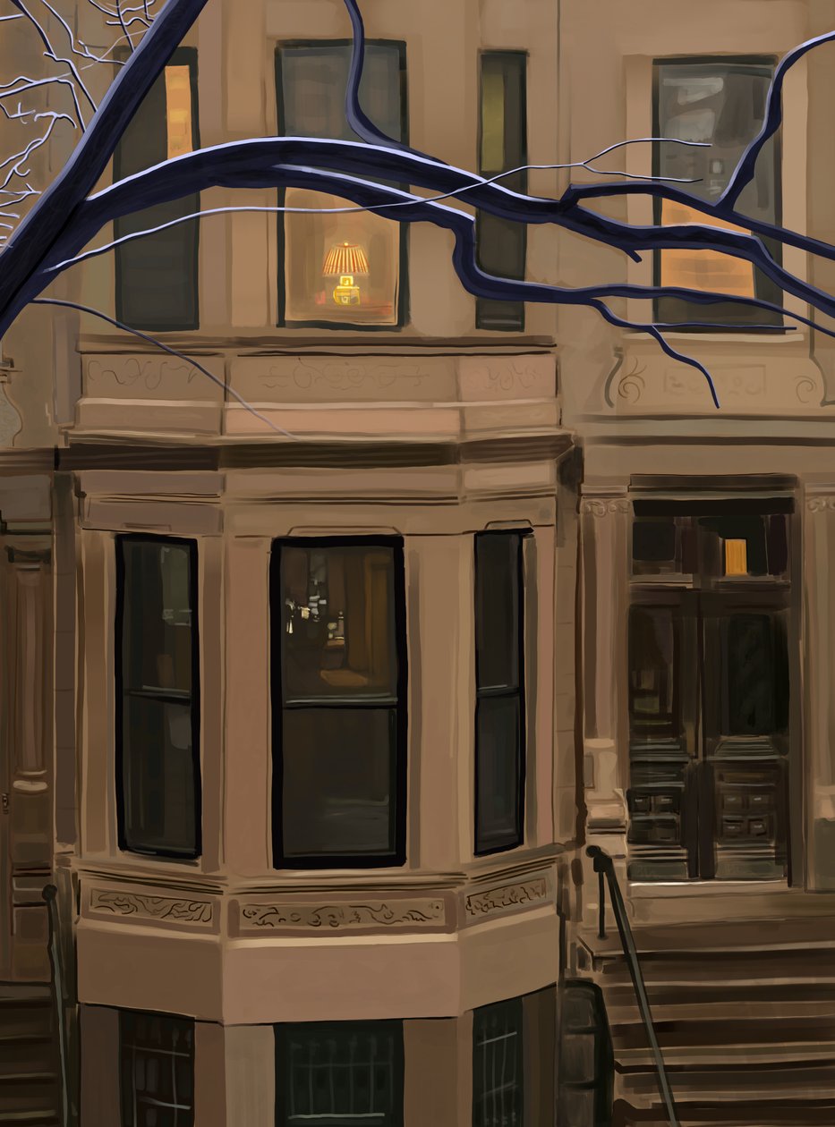 589 Seventh Street. Brooklyn (digital konst) av Evan Sklar