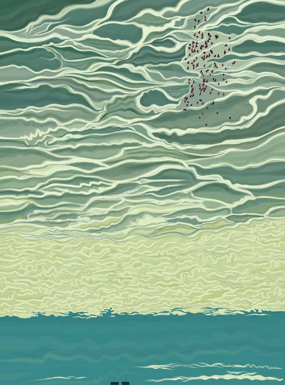 9-11-21 (digital konst) av Evan Sklar