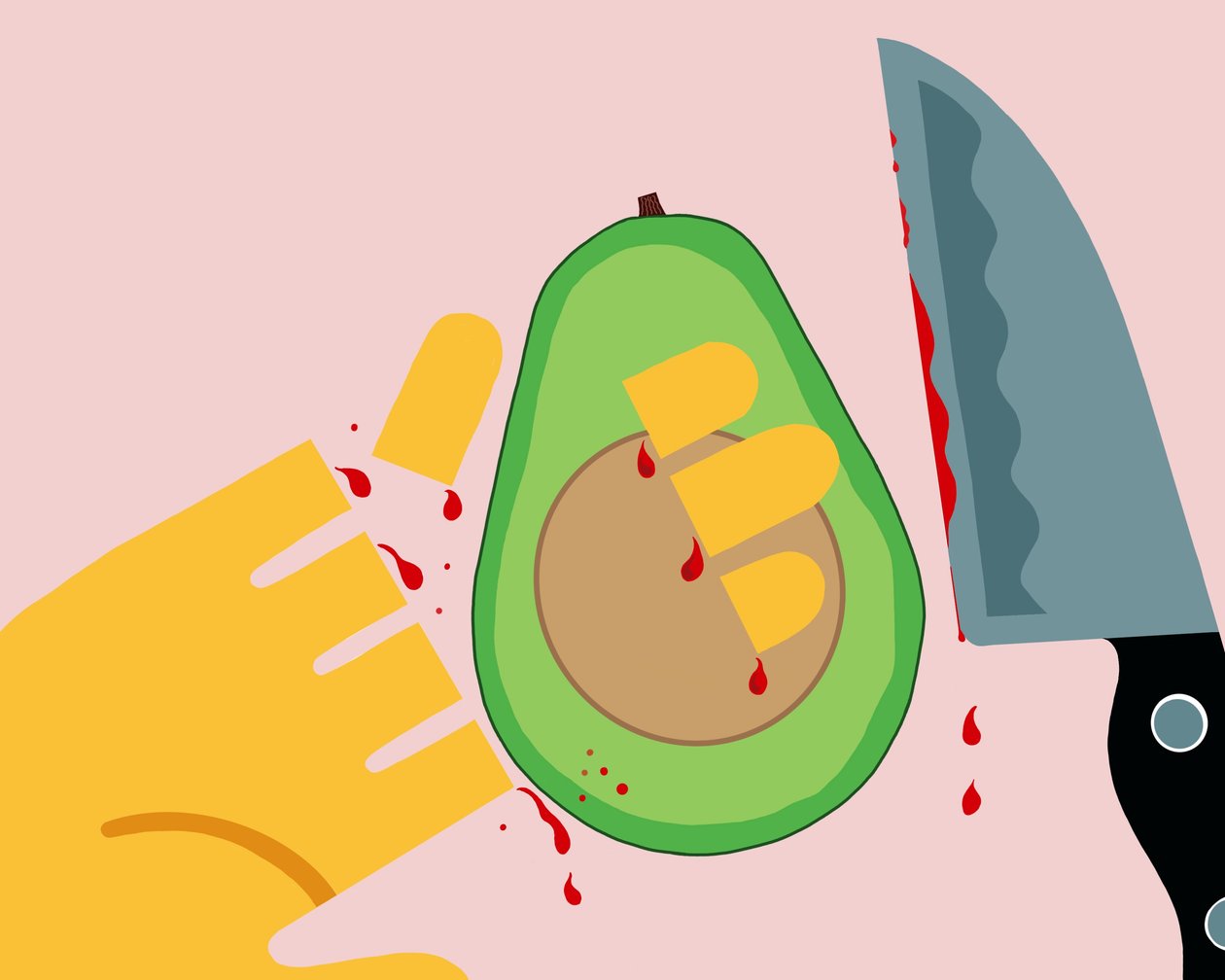 Avokado hand (digital konst) av Evan Sklar
