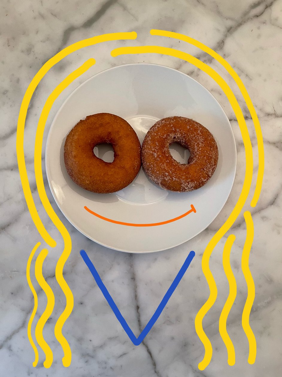 Donut Girl (foto teckning) av Evan Sklar