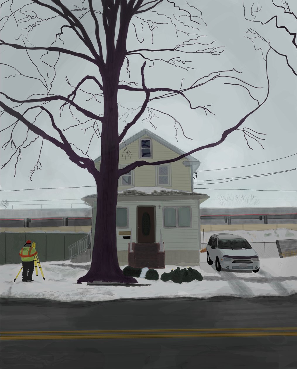 Jamaica, Queens (digital konst) av Evan Sklar