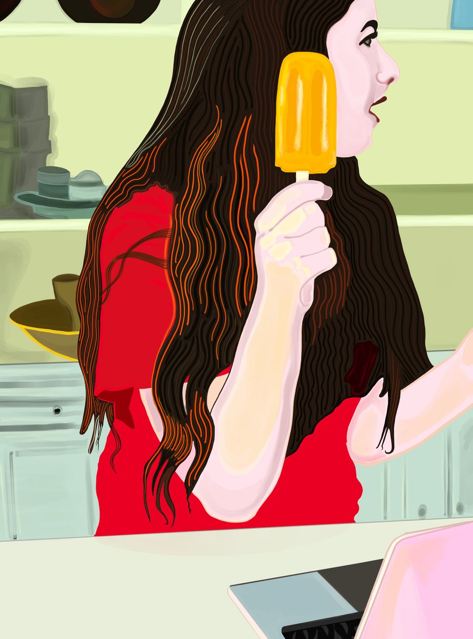 Orange Popsicle (digital konst) av Evan Sklar
