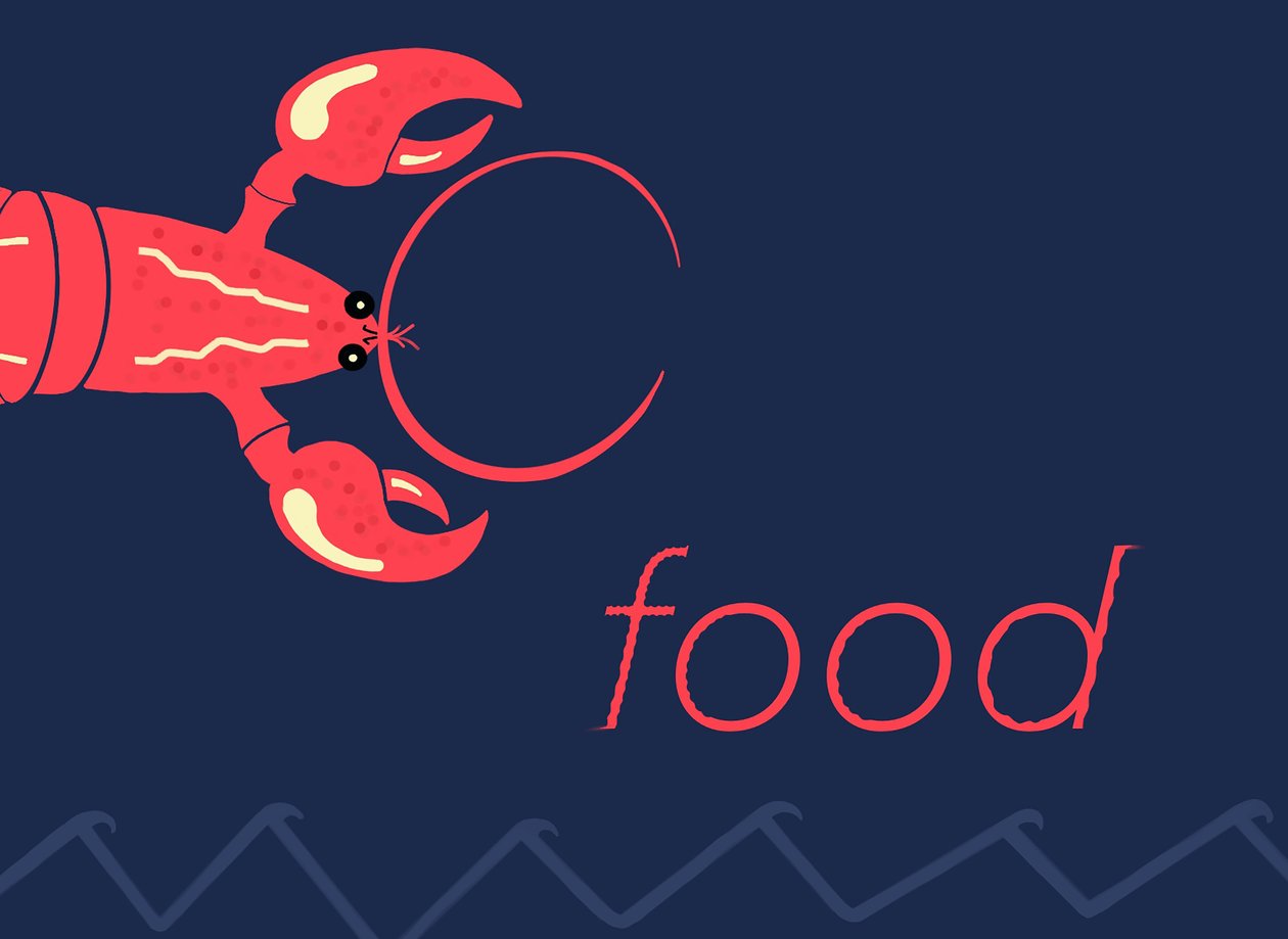 Sea Food (digital konst) av Evan Sklar