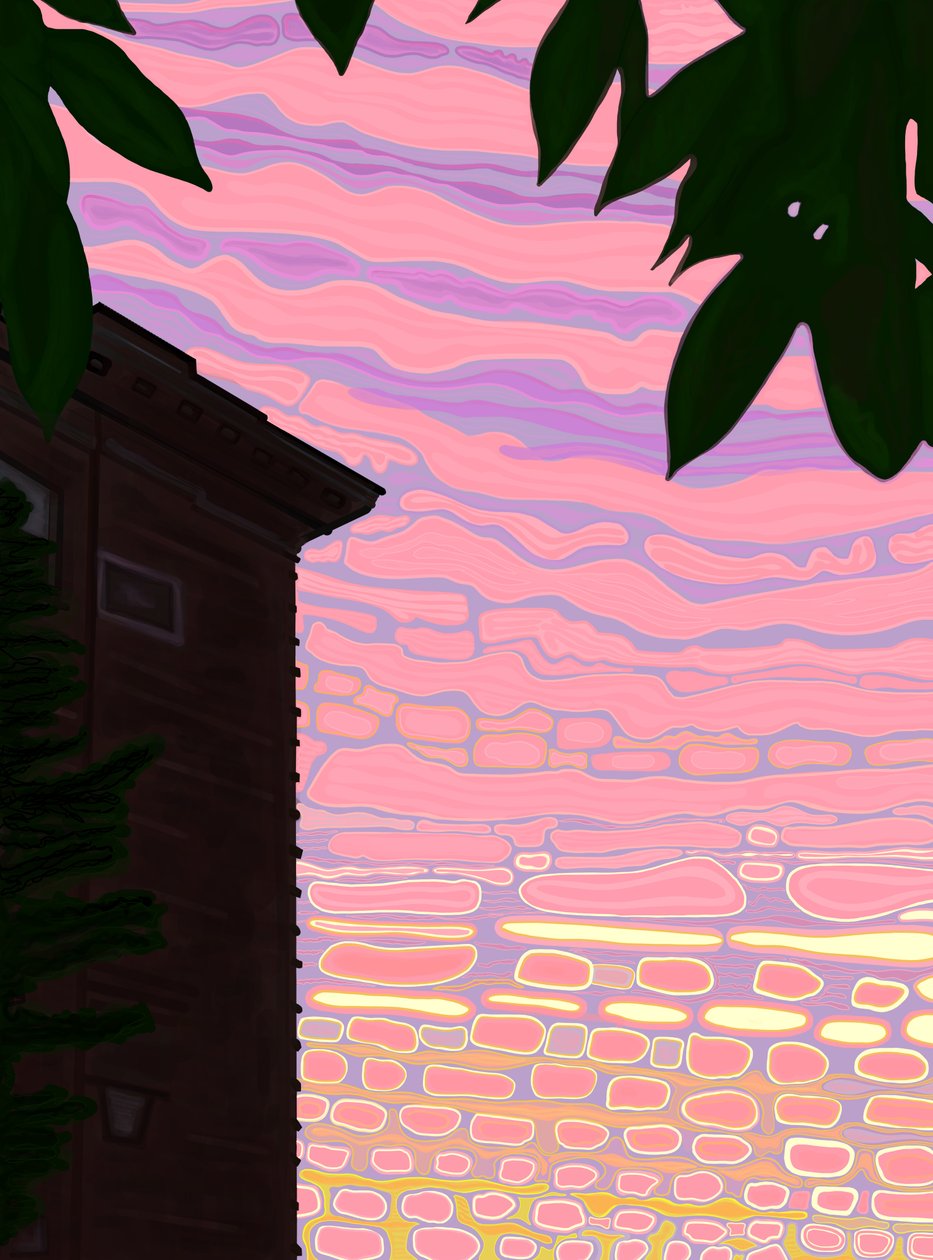September, kl. 6.00, 7.00 gatan (digital konst) av Evan Sklar