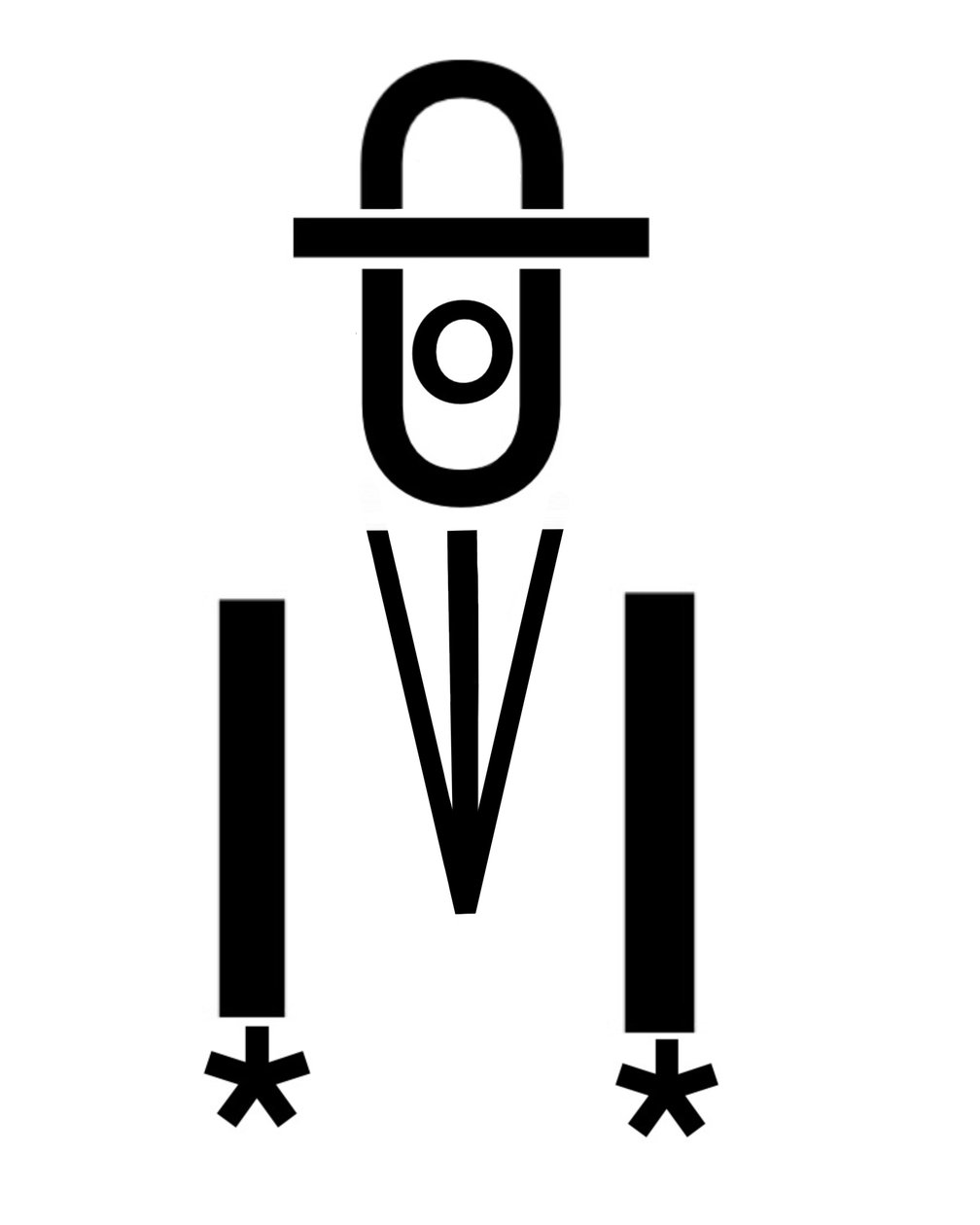 "Människosonen" skapad med typografi (digital konst) av Evan Sklar