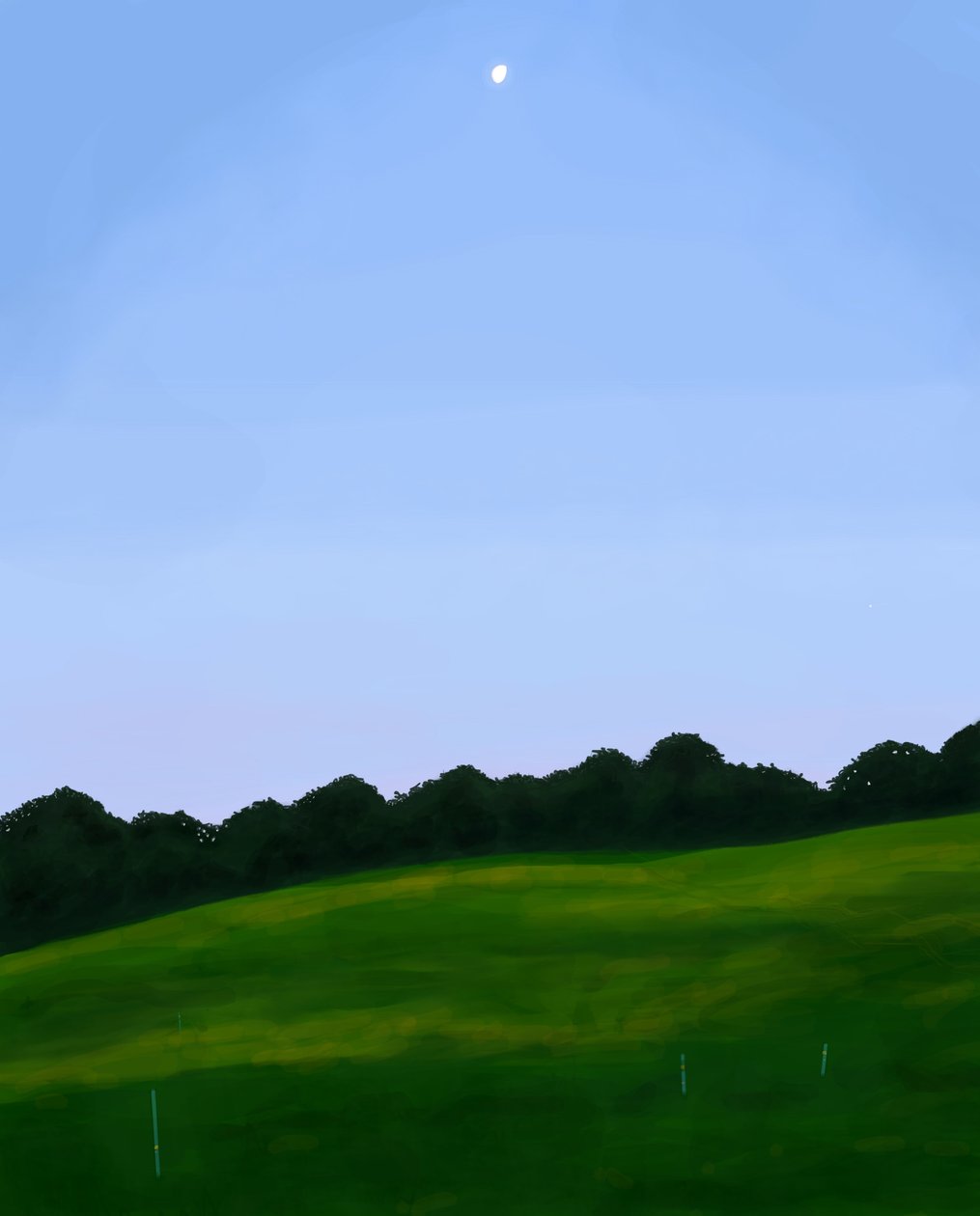 Vermont Field, Dawn (digital konst) av Evan Sklar
