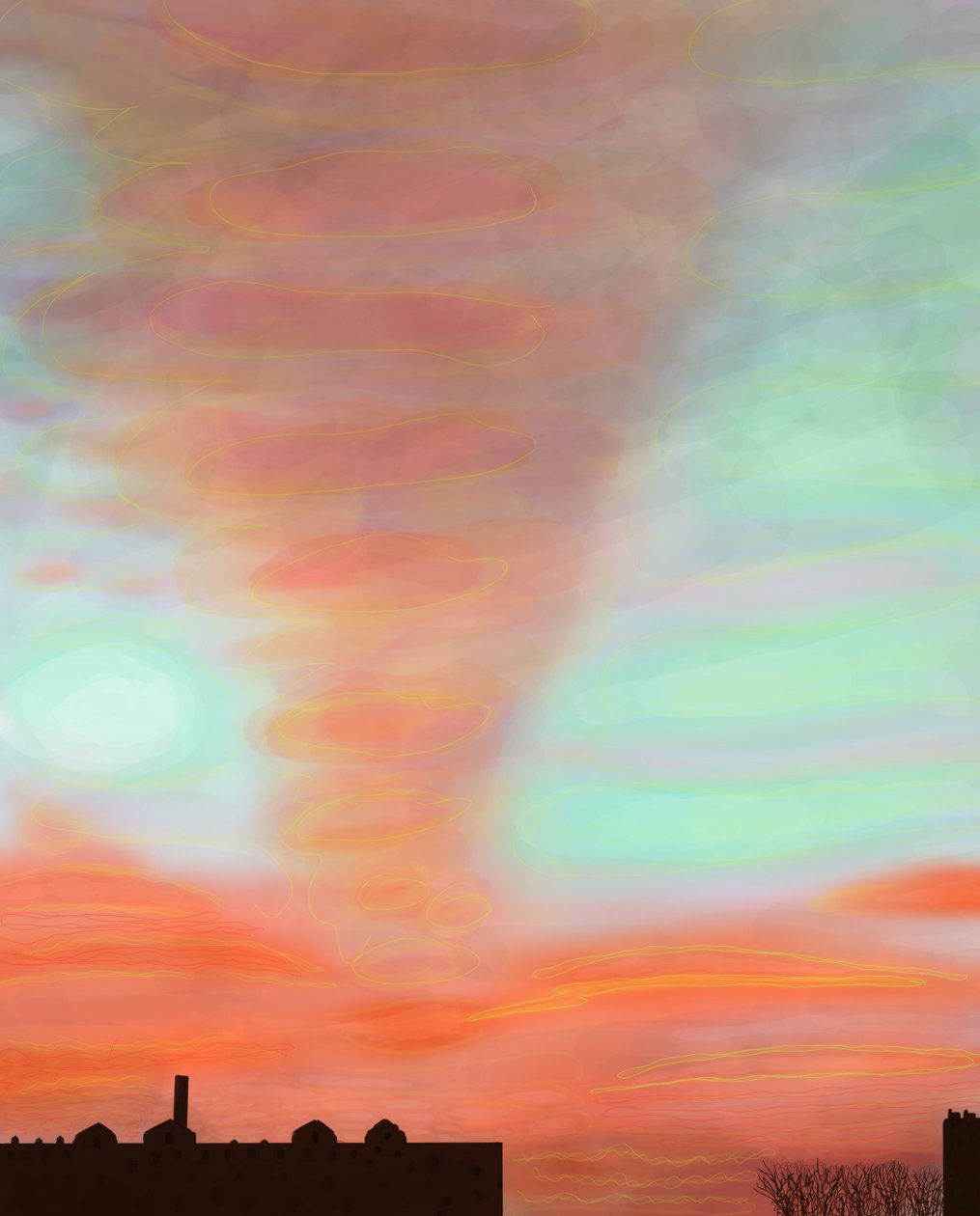 View Across Brooklyn (digital konst) av Evan Sklar