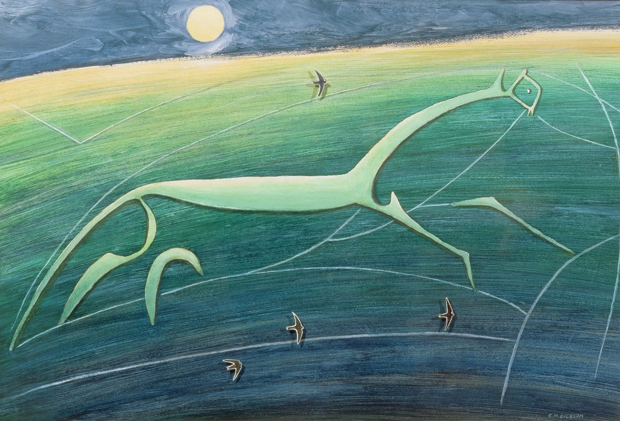 White Horse Hill, Uffington av Evangeline Dickson