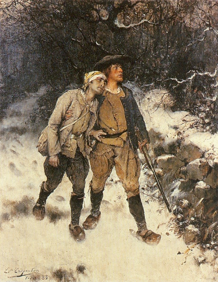  Chouans en derouten av Evariste Carpentier