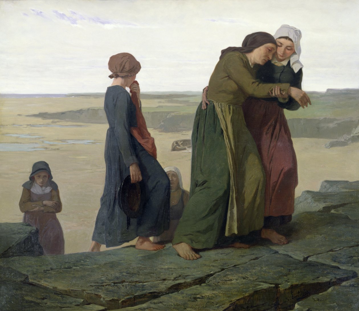 Änkan eller Fiskarens familj av Evariste Vital Luminais
