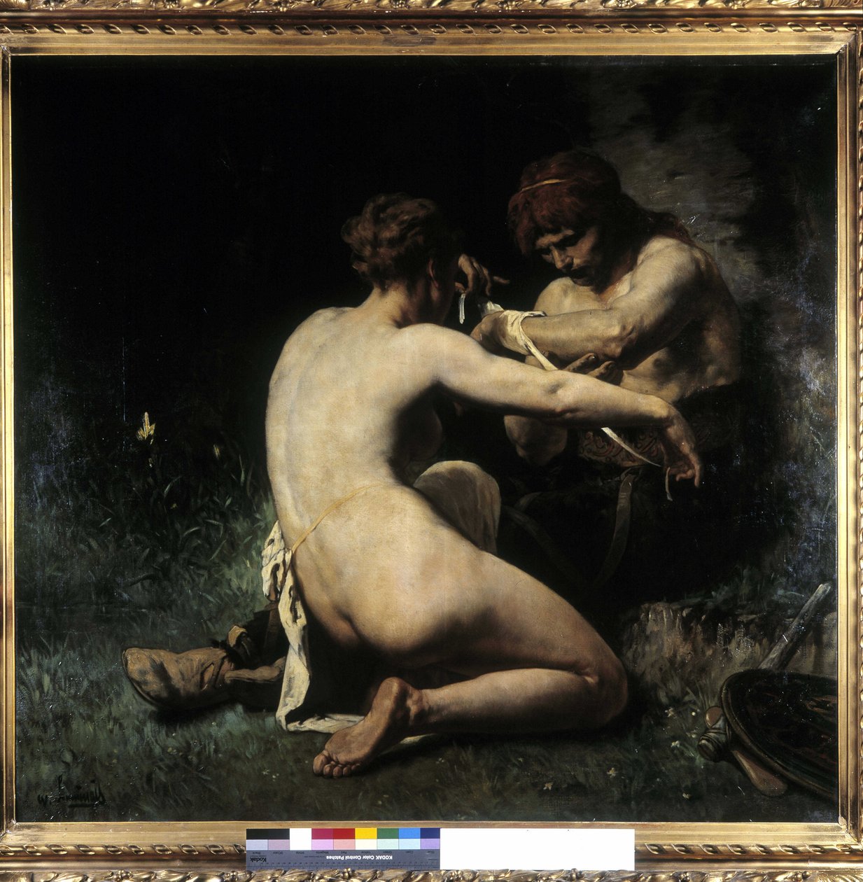 Galler gör ont (olja på duk) av Evariste Vital Luminais