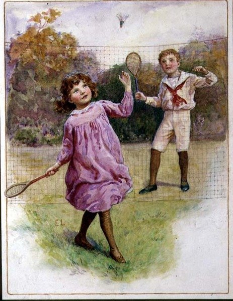 Ett spel med fjäderboll av Eveline Lance