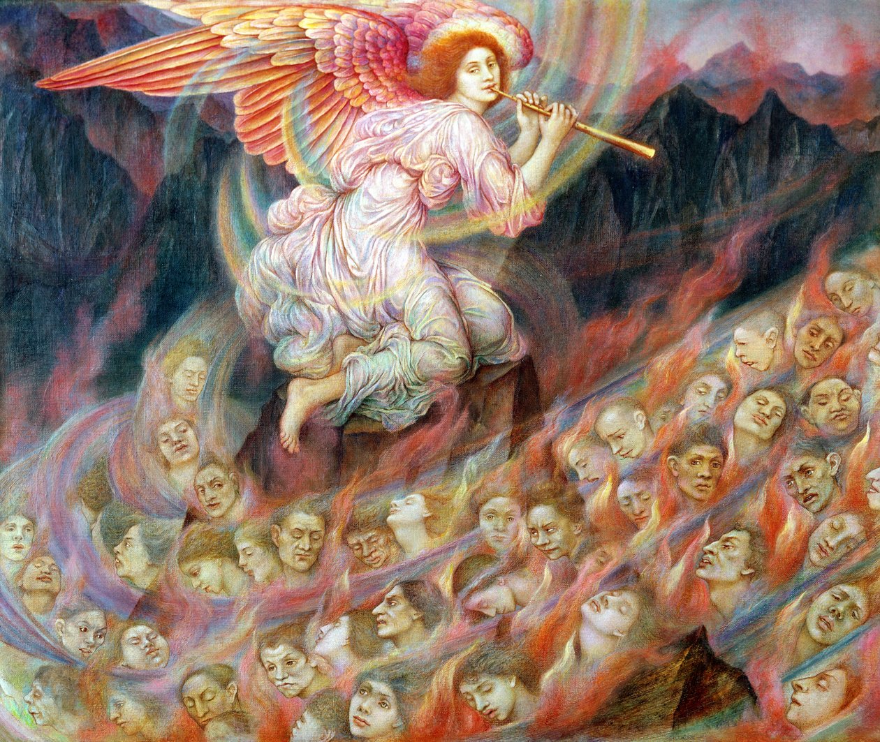 Dödsängeln, 1897 av Evelyn De Morgan