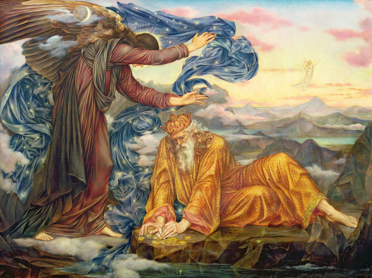 Jordbunden, 1897 av Evelyn De Morgan