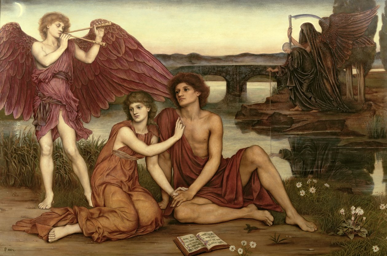 Kärlekens bortgång, 1883-84 av Evelyn De Morgan
