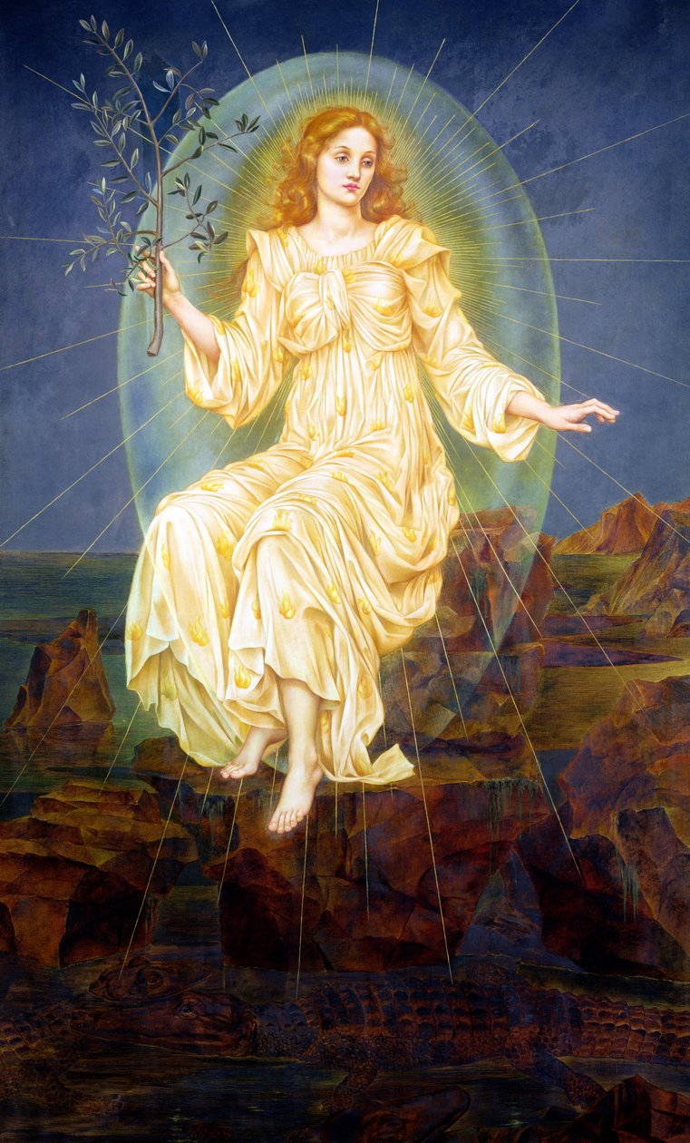 Ljus i mörkret, 1895 av Evelyn De Morgan