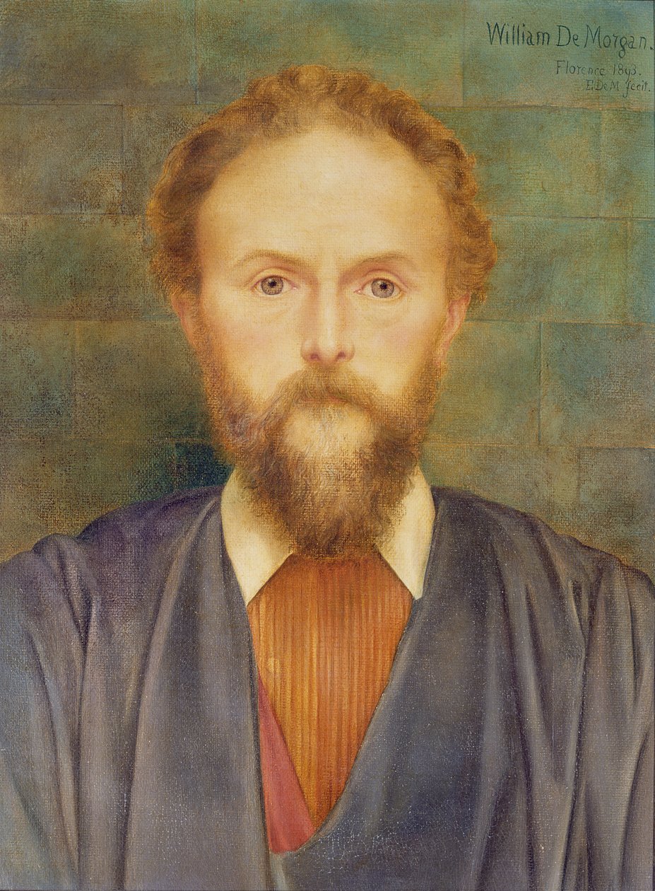 Porträtt av William de Morgan, 1893 av Evelyn De Morgan