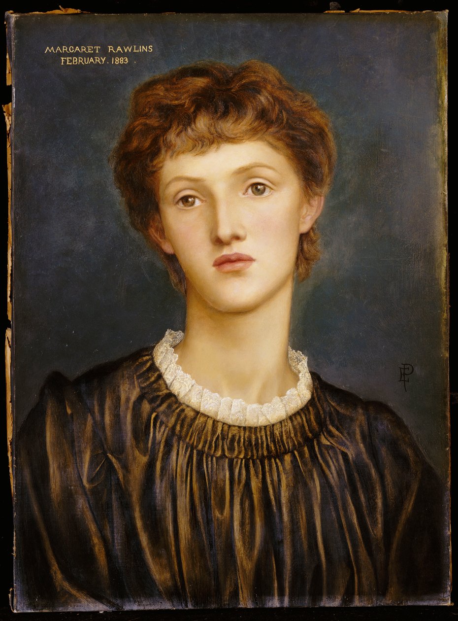Porträtt av Margaret Rawlins, 1883 av Evelyn De Morgan