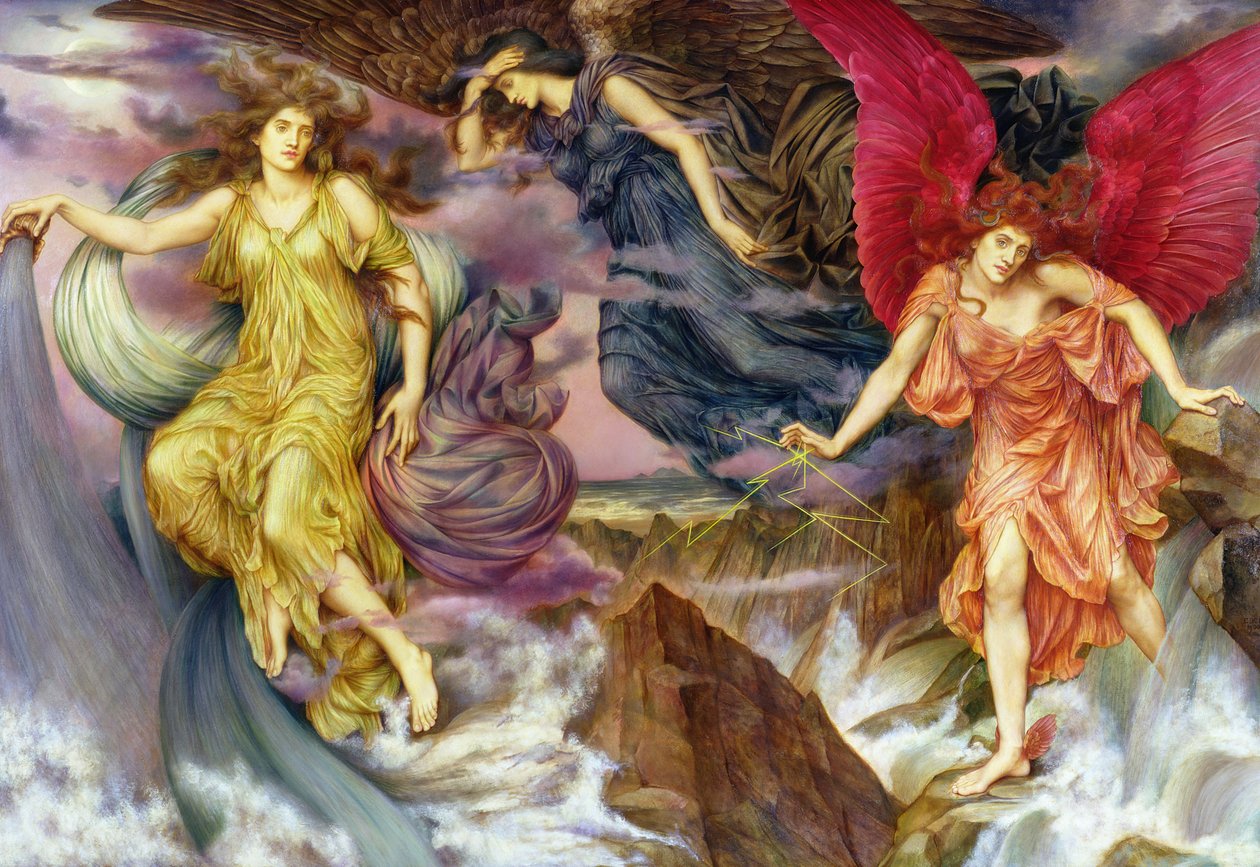 Stormandarna, 1900 av Evelyn De Morgan