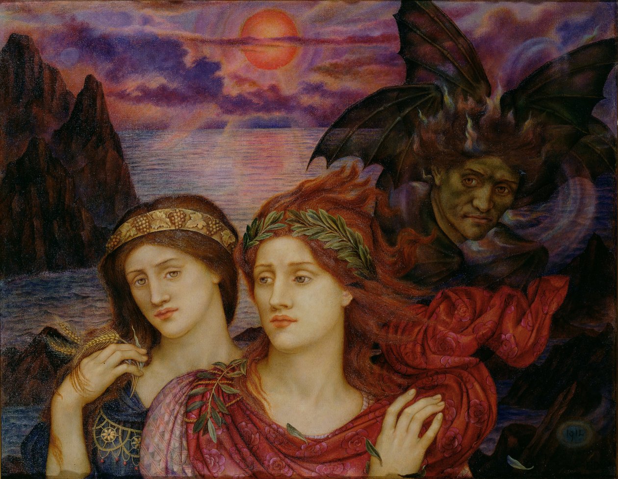 Visionen, 1914 av Evelyn De Morgan