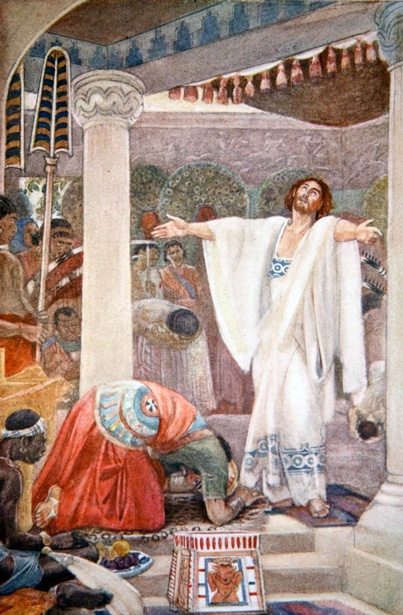 "Daniel tolkar Nebukadnessars dröm", 1916. av Evelyn Paul