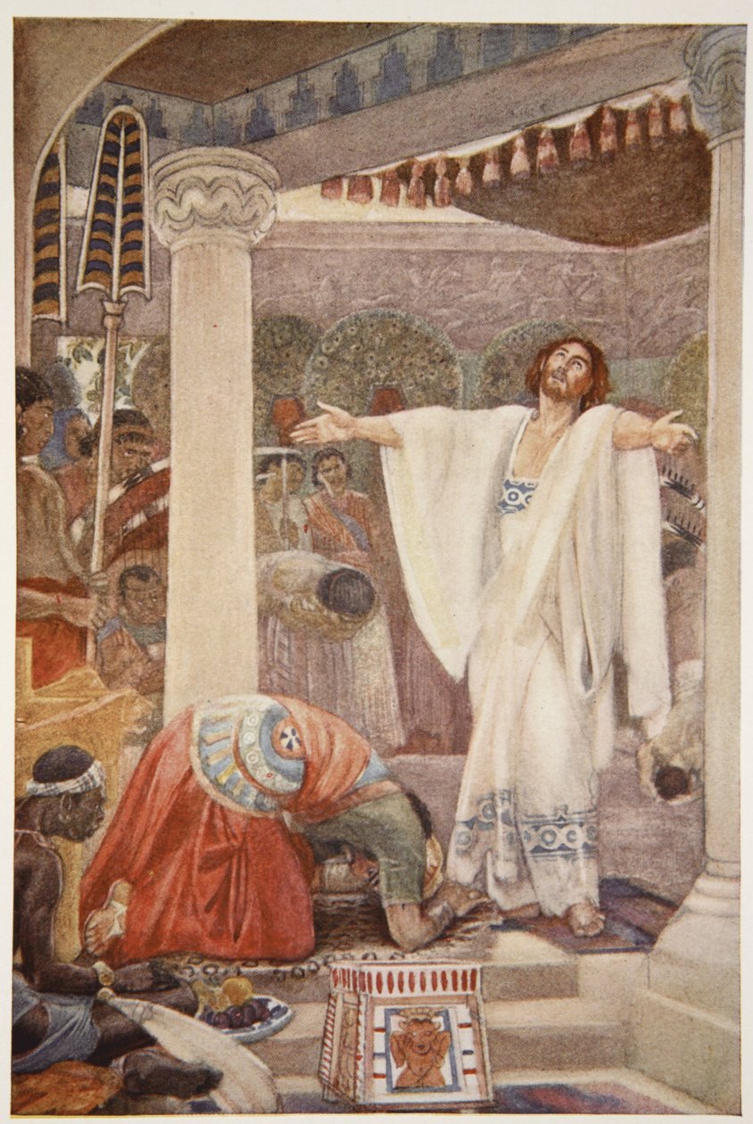 Daniel tolkar Nebukadnessars dröm, illustration från 