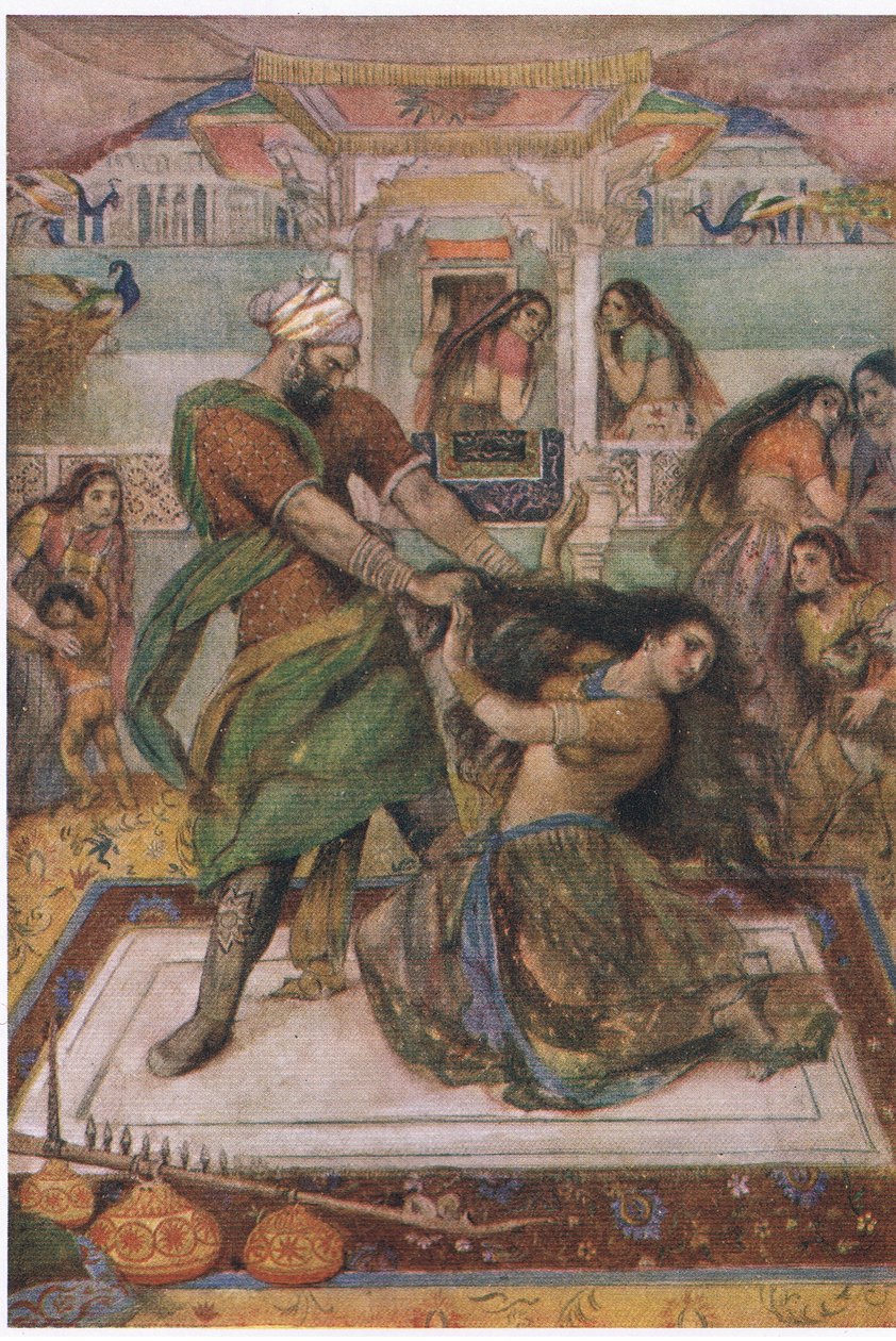 Draupadi släpade från sin kammare av Evelyn Paul