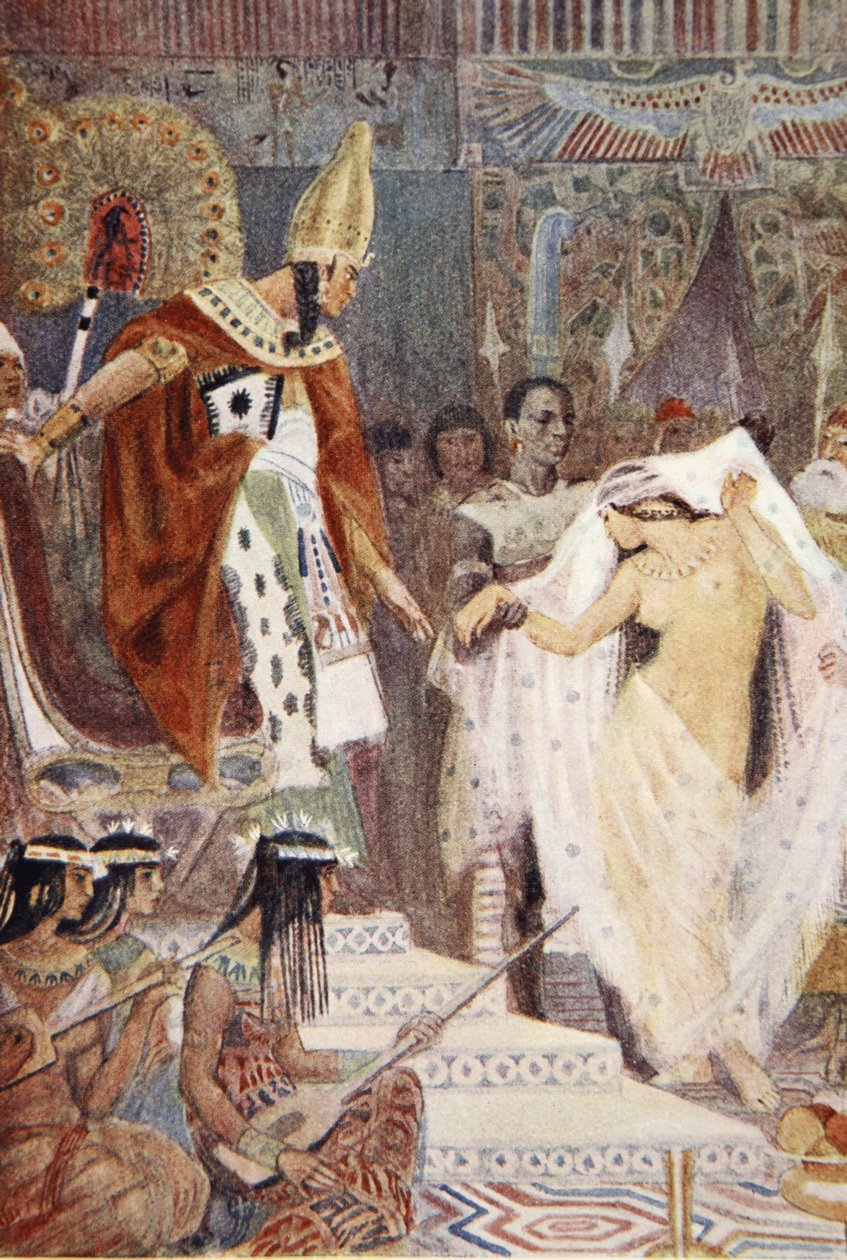 Illustration från "The Myths of Ancient Egypt" av Lewis Spence av Evelyn Paul