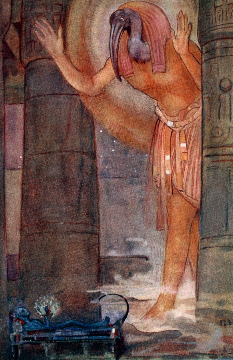 "Thoth och huvudtrollkarlen", 1925 av Evelyn Paul