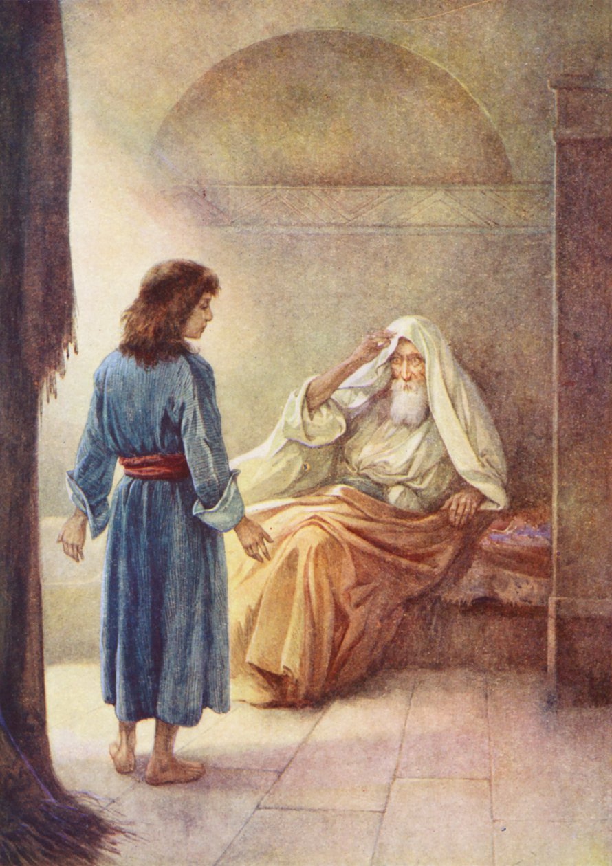 Pojken Samuel (färglitografi) av Evelyn Stuart Hardy