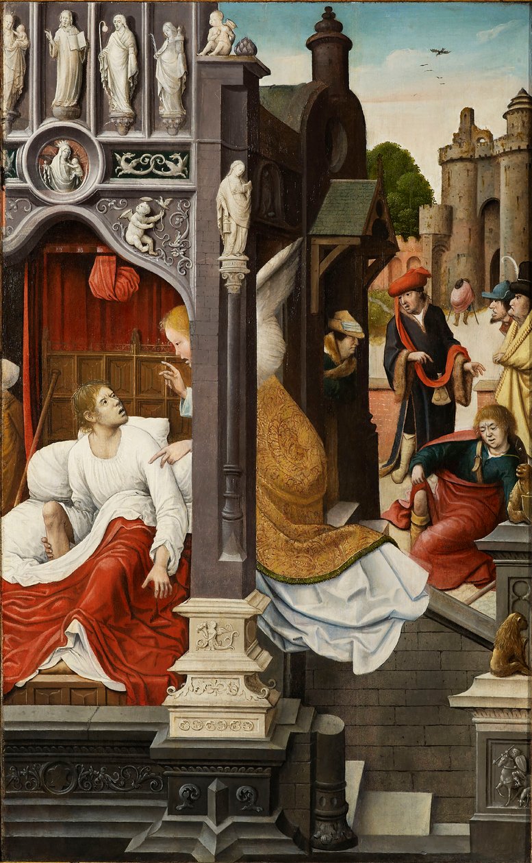 Scen från Saint Rochs liv, 1517. av Everaert Orley