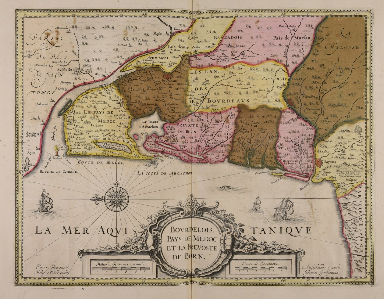 Bourdelois, Medoc och Born-regionen av Everard Symonsz van Hamersveldt