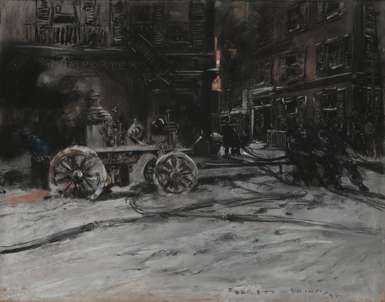 Brandplats av Everett Shinn