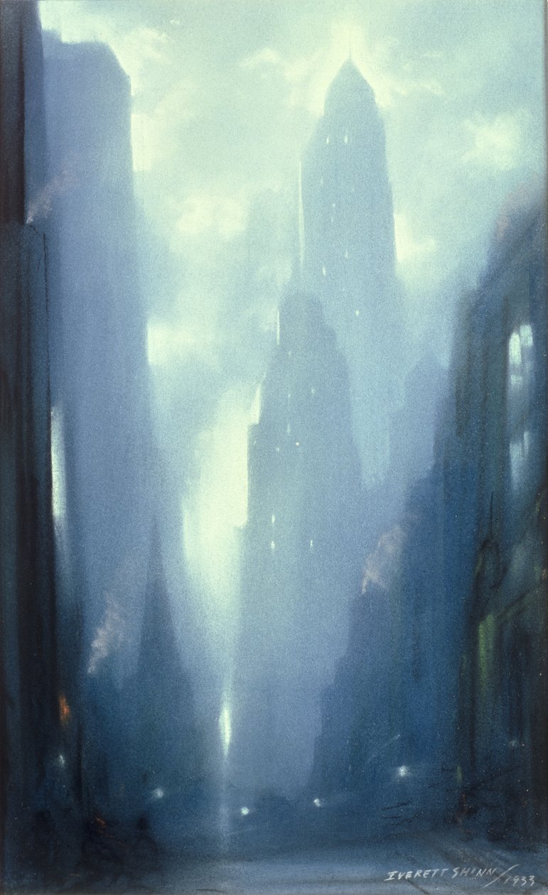 New York på natten av Everett Shinn