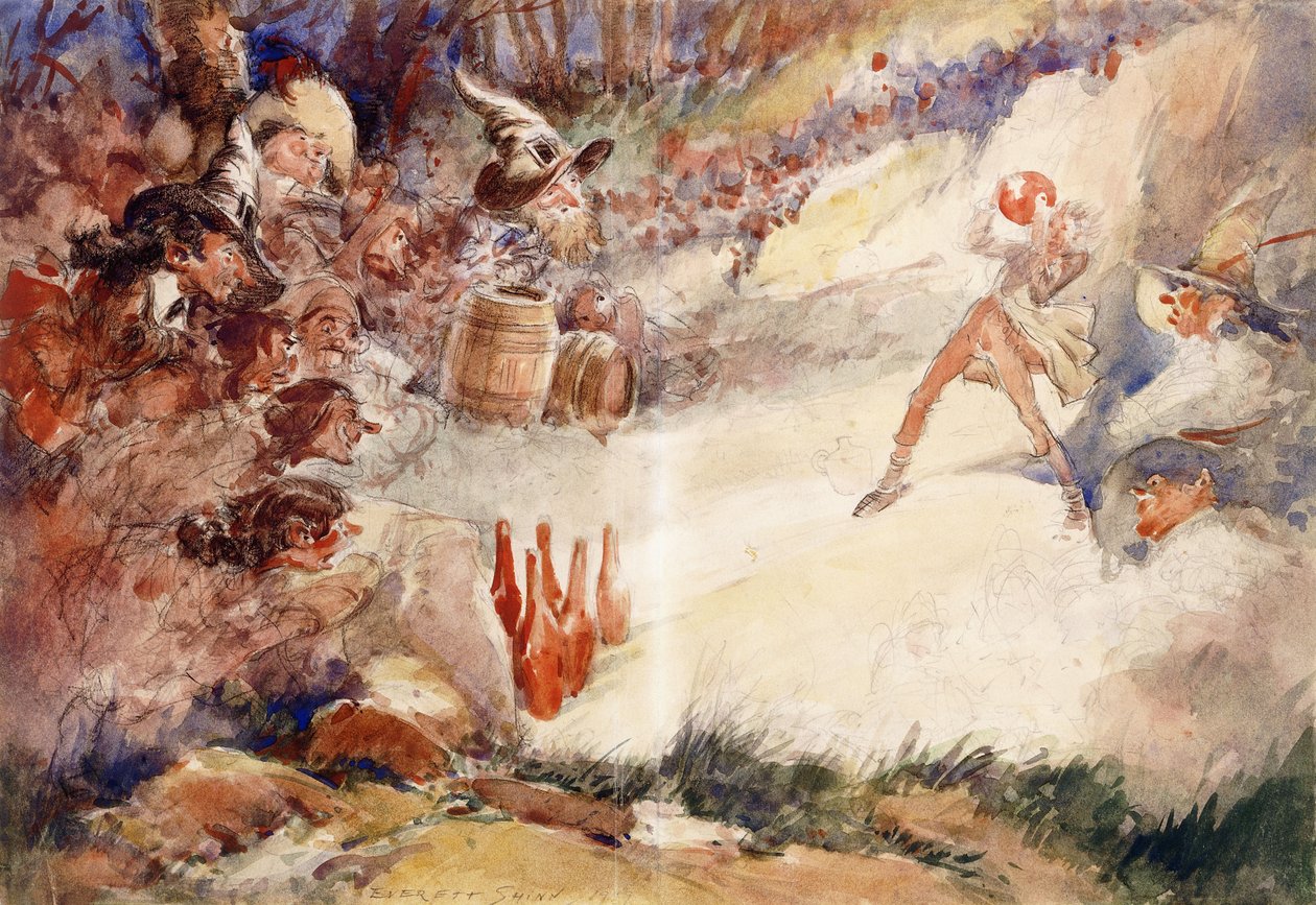 Bowlingspelet av Everett Shinn