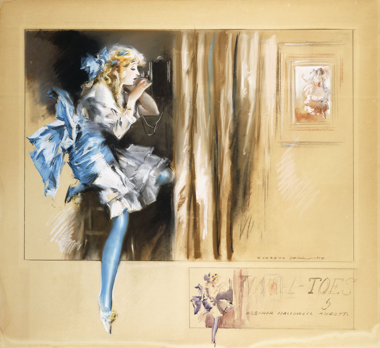 Tinsel Toes av Everett Shinn