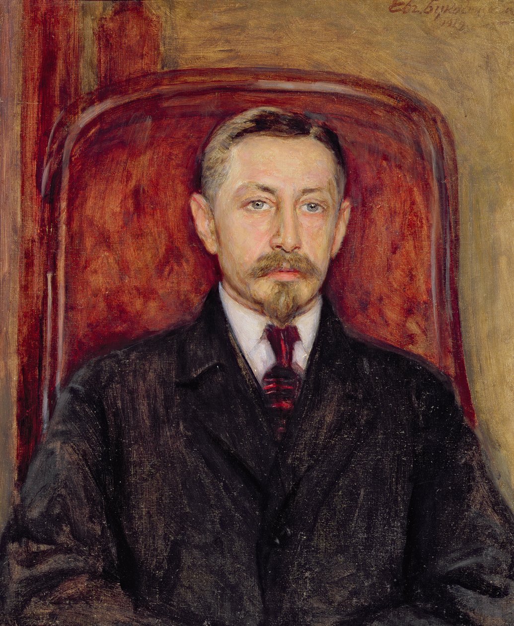 Porträtt av Ivan A. Bunin (1870-1953) av Evgeniy Iosipovich Bukovetsky