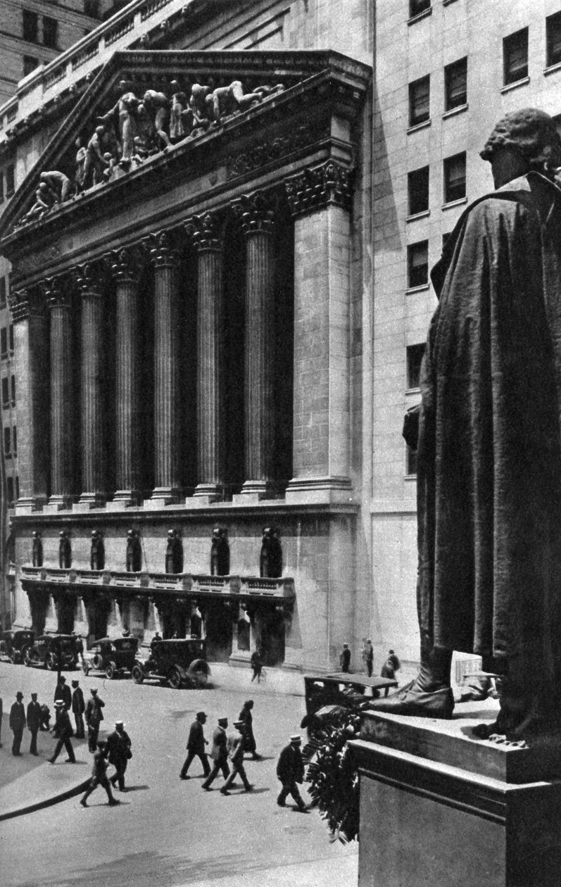 New York Stock Exchange, New York City, USA, c1930-talet av Ewing Galloway