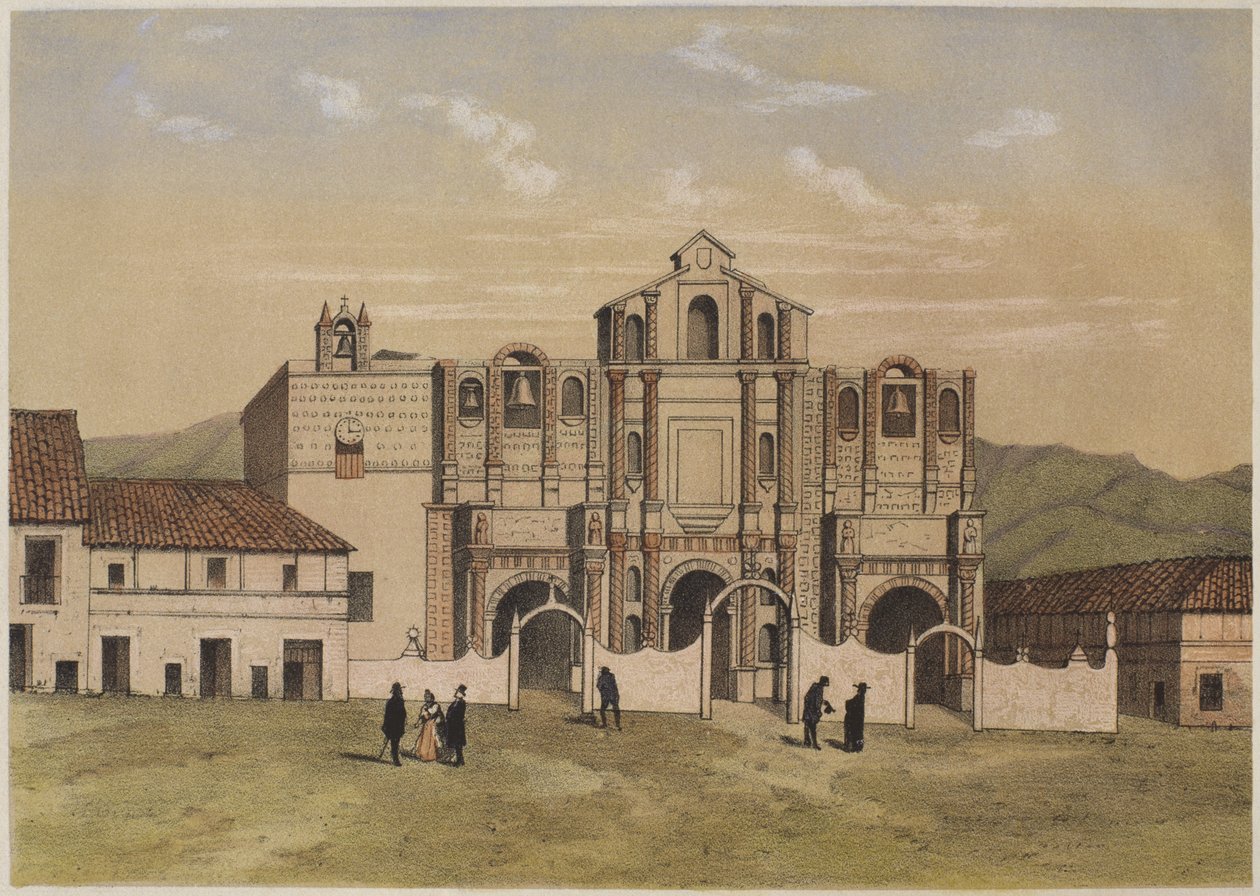Santa Catalina kyrka, Cajamarca, illustration från 