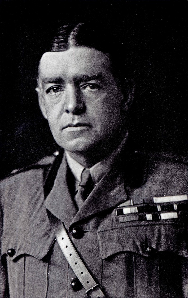 Major Sir Ernest Shackleton, 1918 (bw-foto) av F.A Swaine