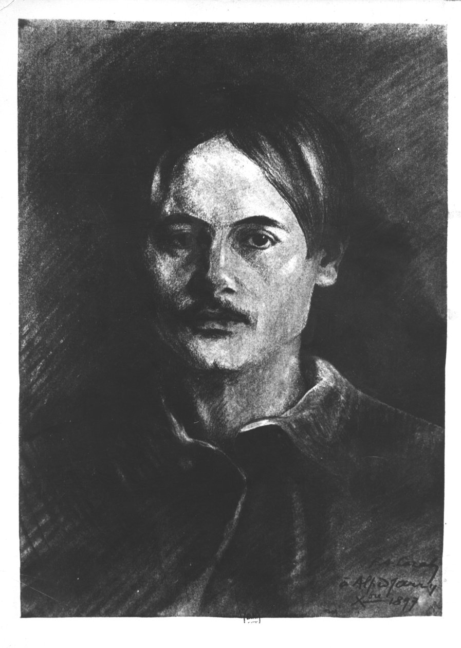 Porträtt av Alfred Jarry (1873-1907) 1899 av F.A. Cazals