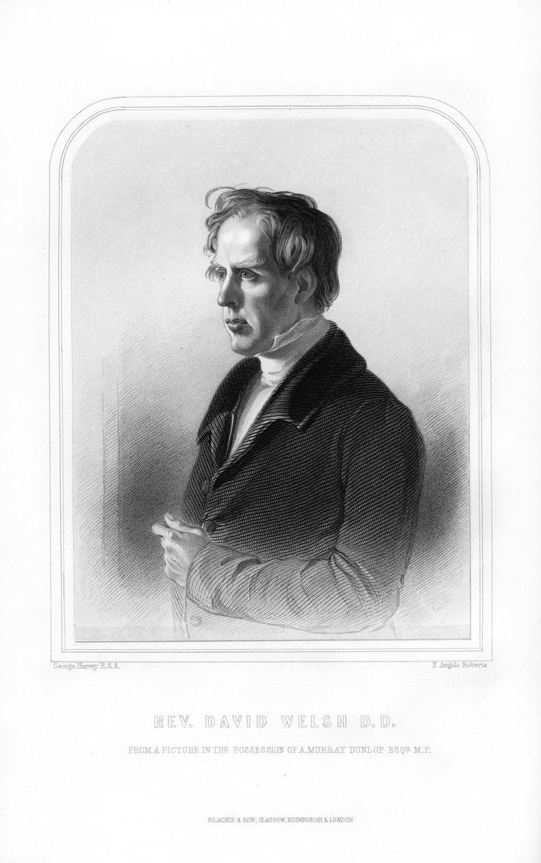 David Welsh, skotsk gudomlig och akademiker, 1870. av FA Roberts