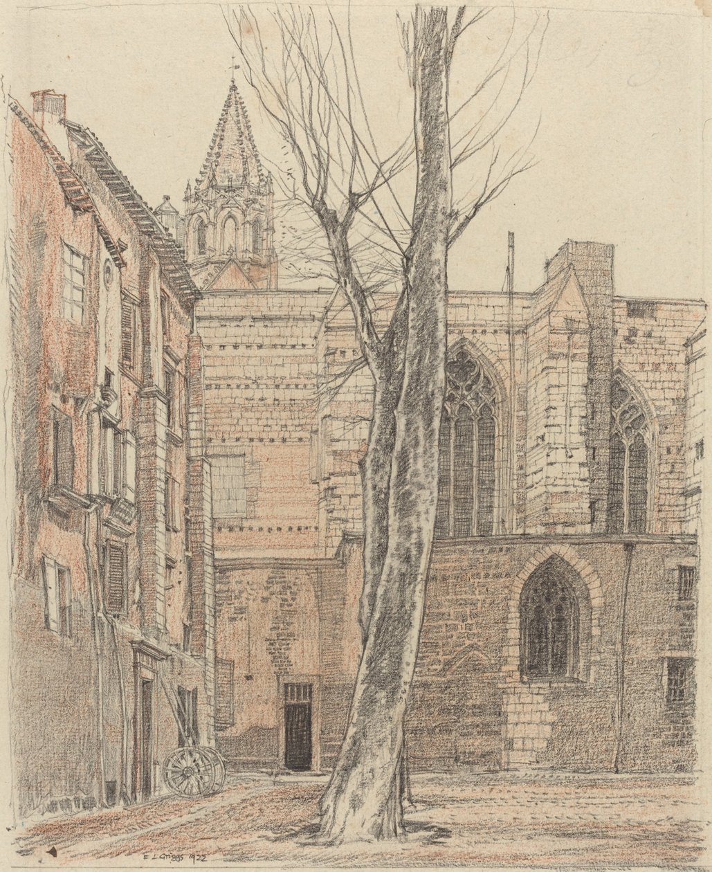 St Pierre Cloister, Avignon av F.L. Griggs