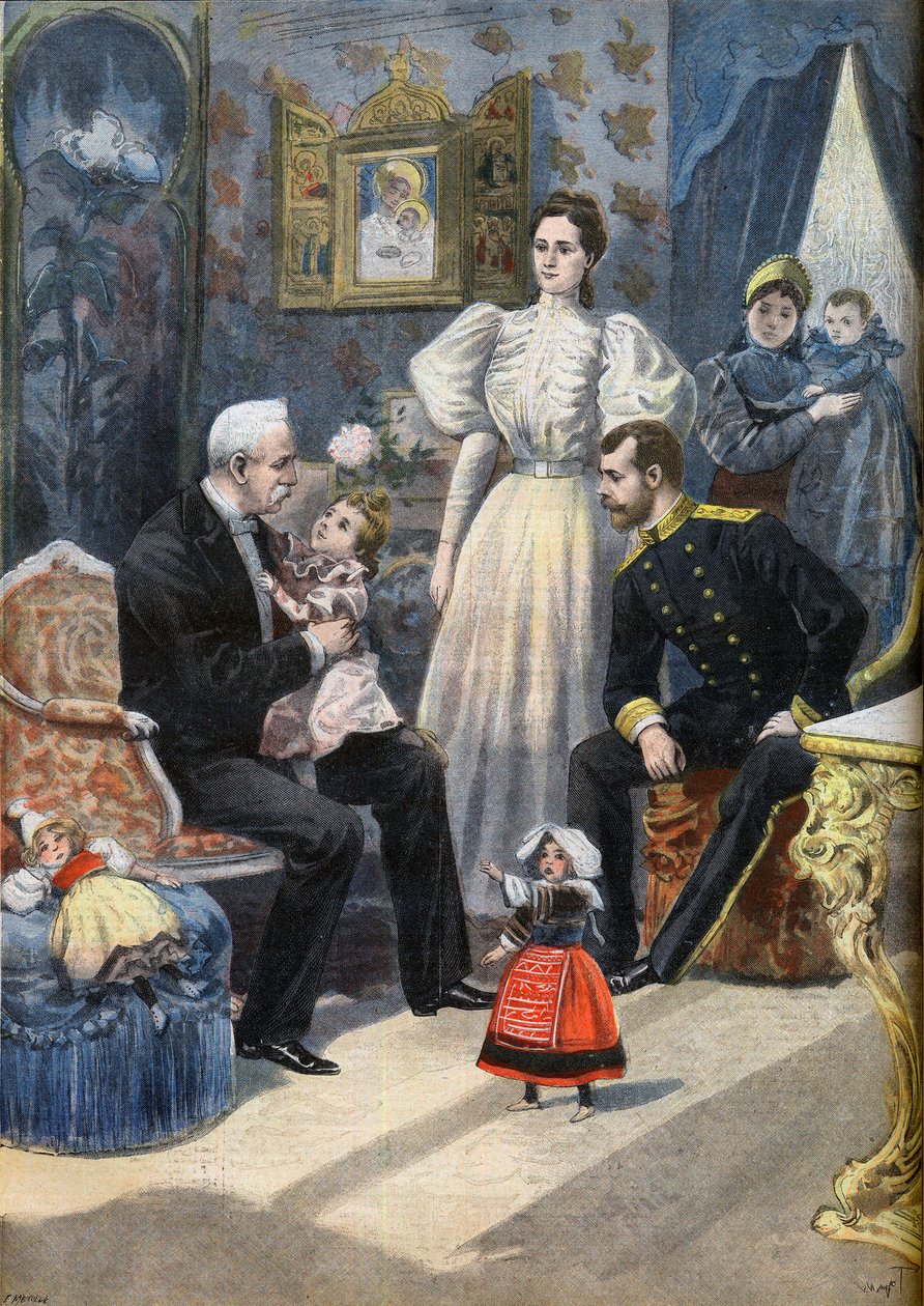 Den engelske presidenten Felix Faure besöker Ryssland av F.L. & Tofani Oswaldo (1849 1915) Meaulle