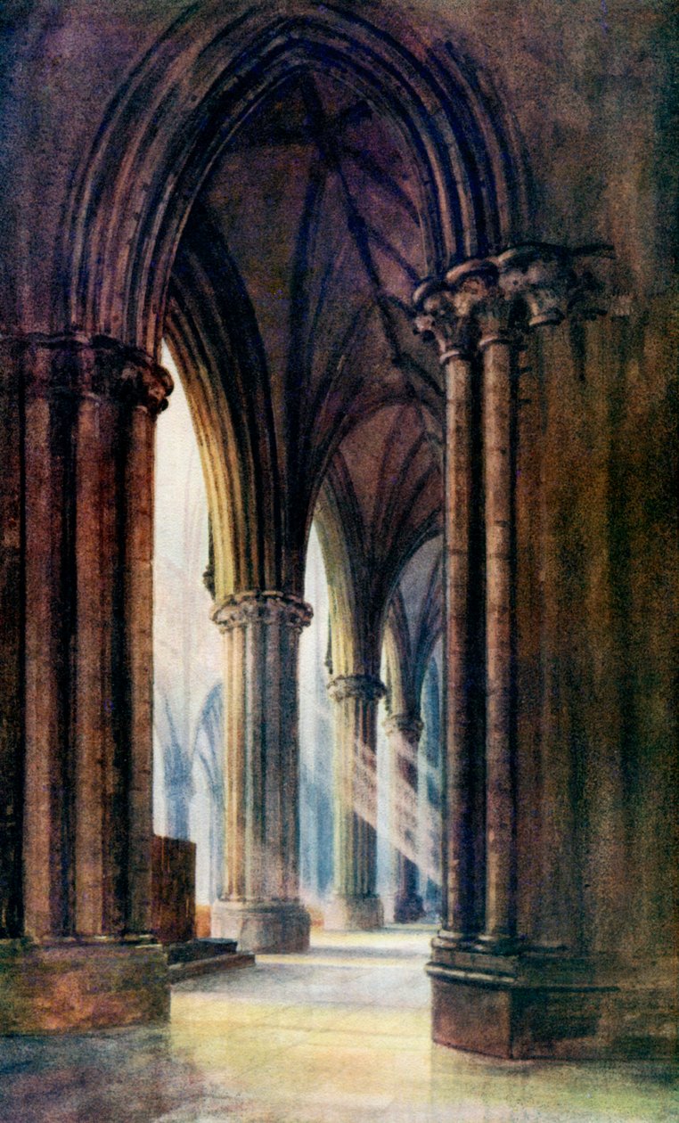 Interiör av Lincoln Cathedral, 1924-1926 av FP Dickinson