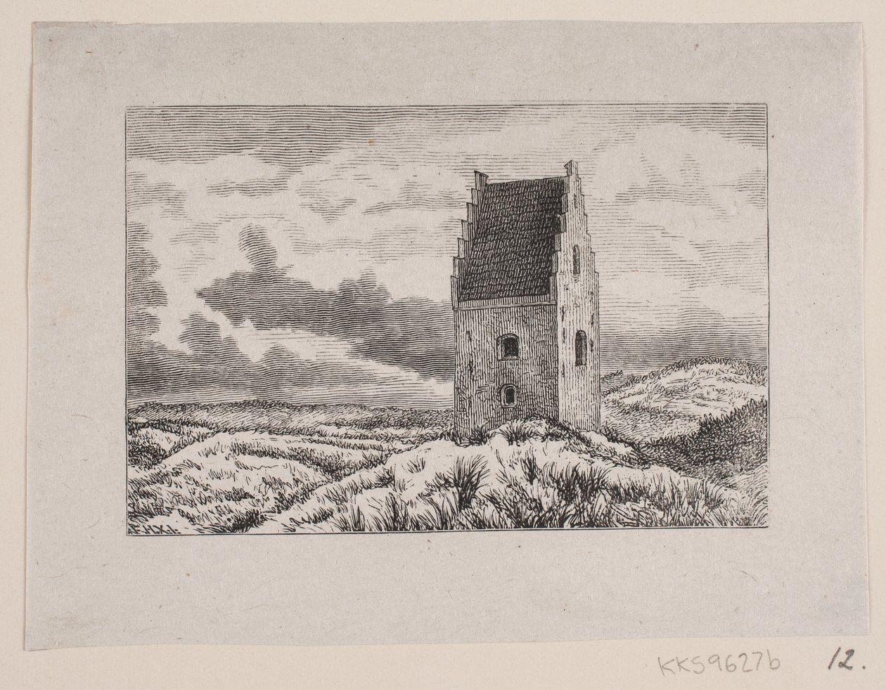 Den sandade kyrkan på Skagen av F. Hendriksen