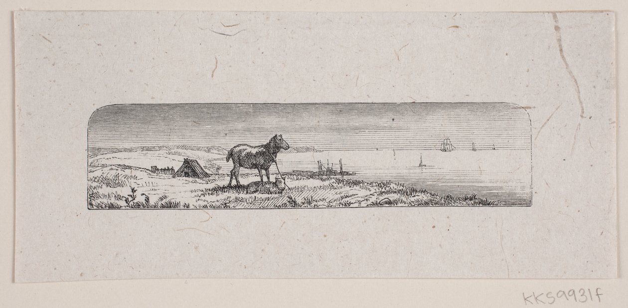 Illustration till "De sista timmarna", dikt av H. J. Greensteen av F. Hendriksen