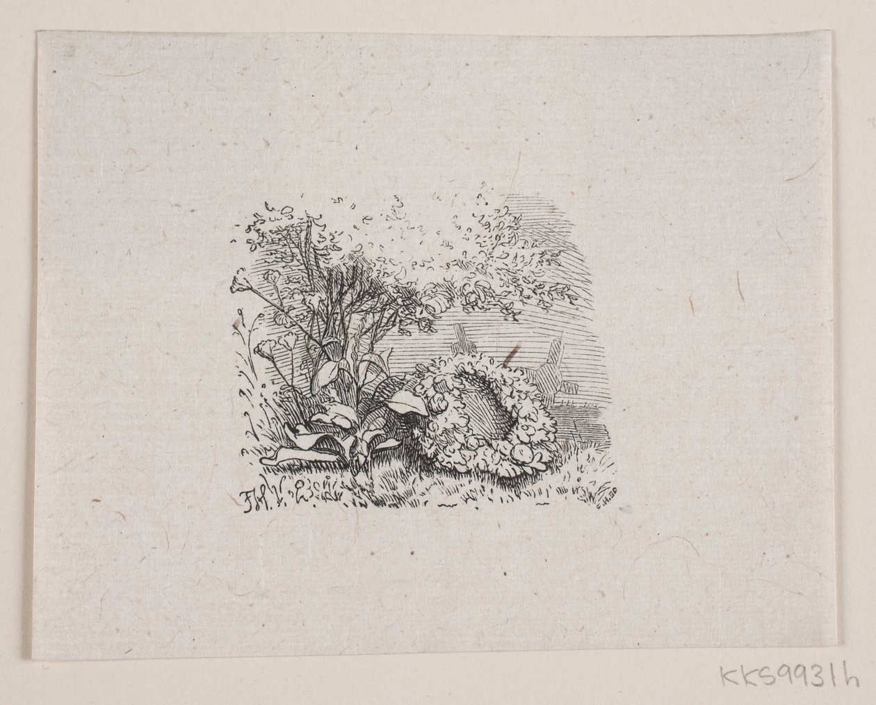 Illustration till "De sista timmarna", dikt av H. J. Greensteen av F. Hendriksen