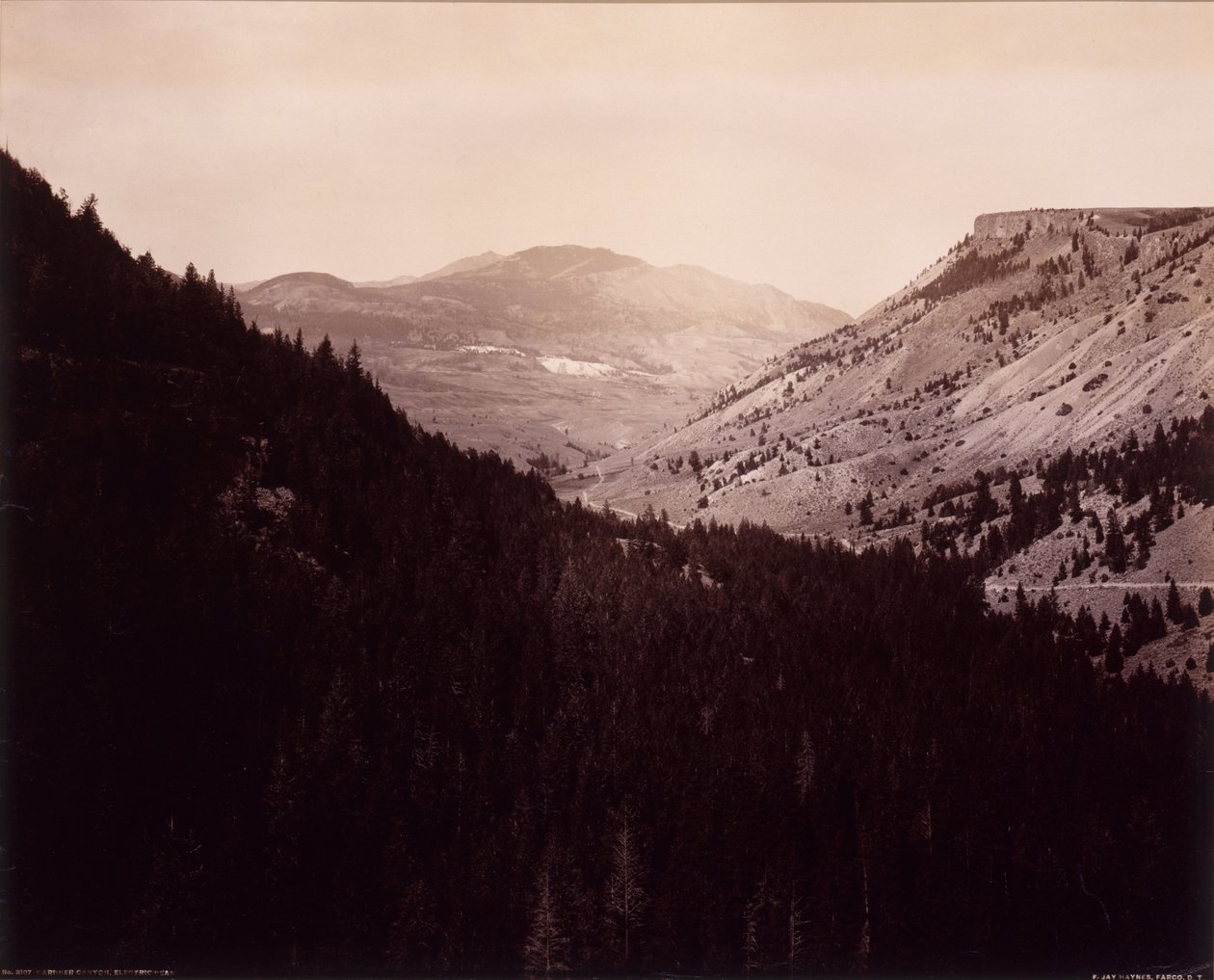 Gardner Canyon, Electric Peak av F. Jay Haynes
